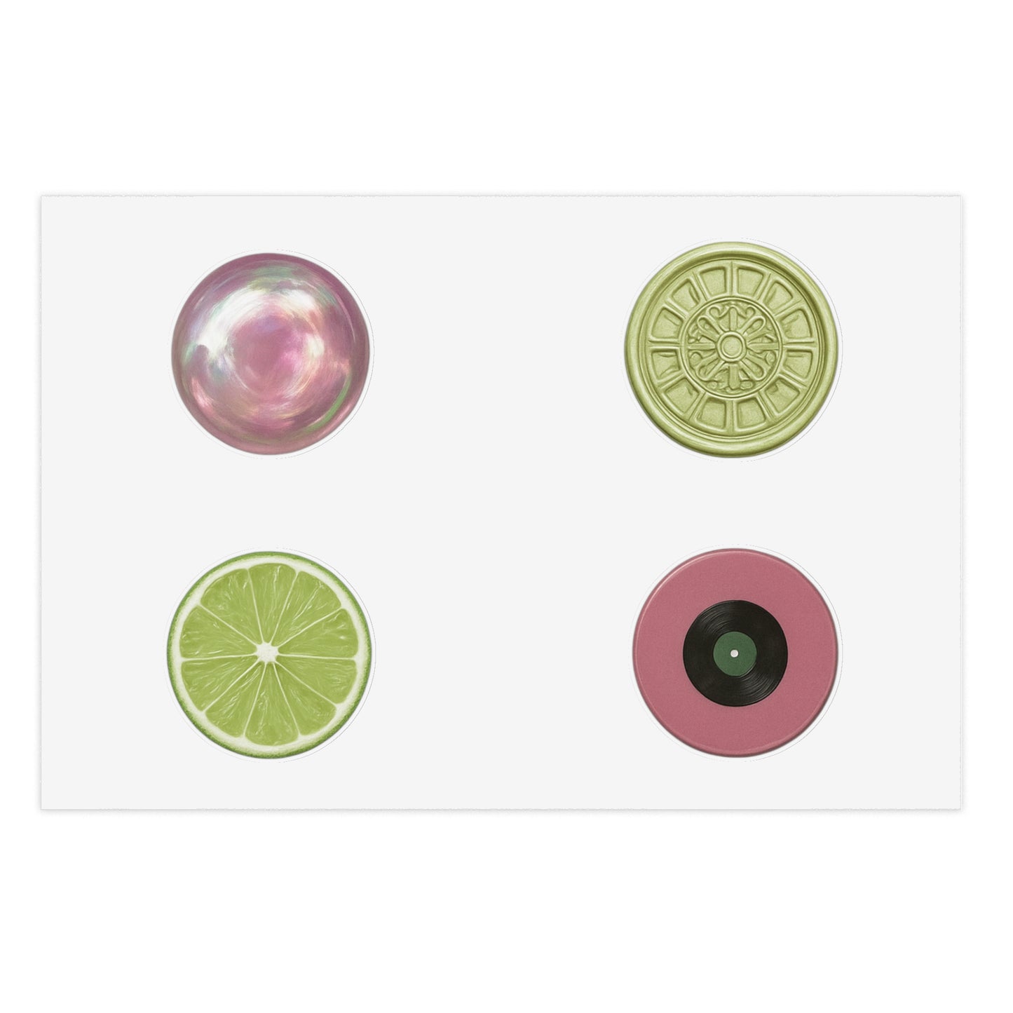 Pink Lime Wetbottle Stickers